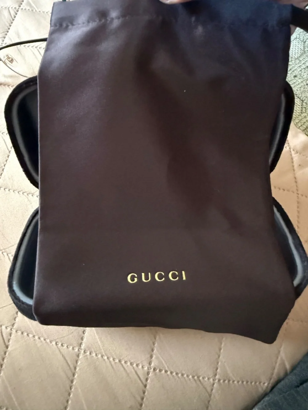 Gucci GG09340A 004BLKGREEN Unisex Browline Glasses - New w/ Tags 56□18-145